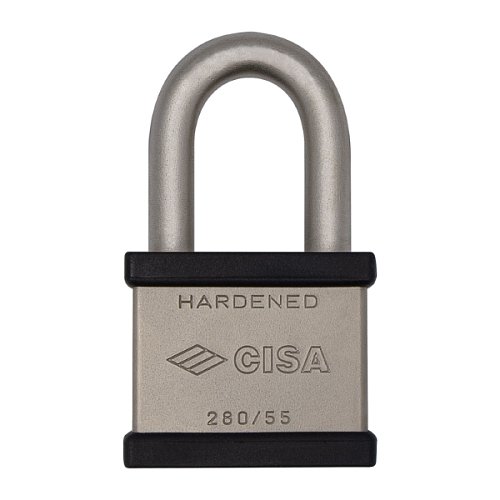 Замок навісний CISA 28050.56 довга дужка (55 мм, 2 ключа) - Фото №3