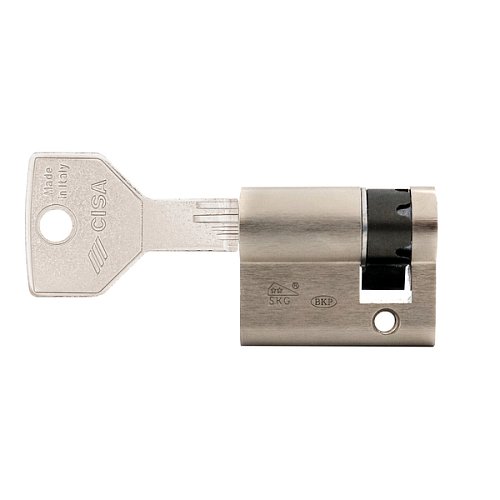 Циліндр половинка CISA ASIX P8 PRO 40 (30*10) нікель матовий 2+1 ключ - Фото №5