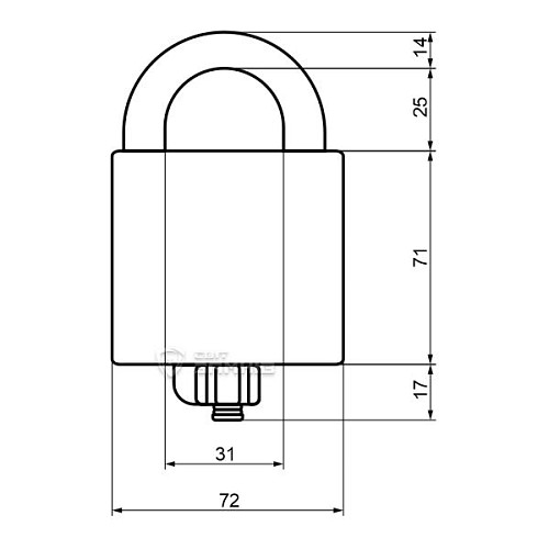 Замок навесной ABLOY PLLW350T Protec 2 CLIQ без ключей - Фото №4