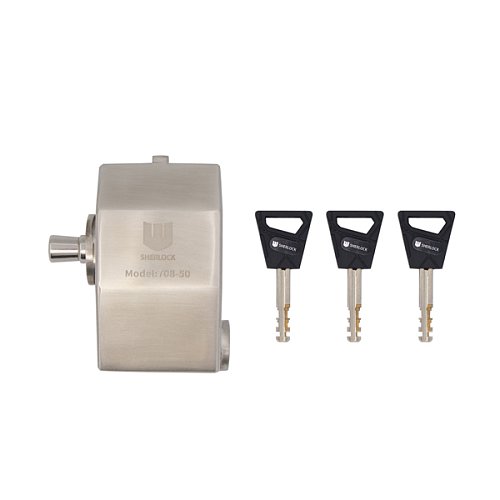 Замок навісний SHERLOCK 708-50 (3 ключа) - Фото №6