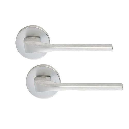 Ручки на розеті ILAVIO 2081 (1055-1112) хром матовий - Фото №1