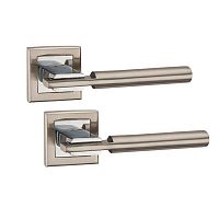 Ручки на розетте PUNTO City (QL) SN/CP матовый никель/хром