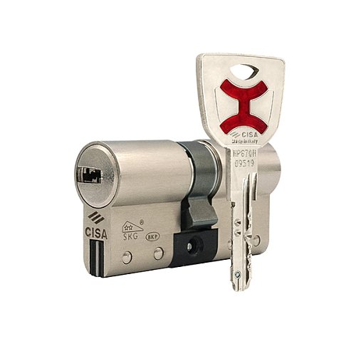 Циліндр CISA AP4 S (модульний) 80 (35*45) нікель матовий 3 ключі - Фото №1