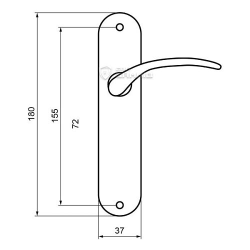Ручки на планке Ева б/о OLV золото - Фото №4