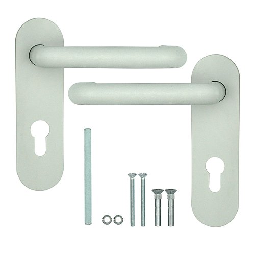 Ручки противопожарные на планке MARVON SP1 нажимная-нажимная 72мм серый матовый - Фото №6