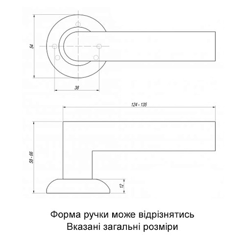 Ручки на розеті APECS Megapolis Bombey H-0832-A AB антична бронза - Фото №2