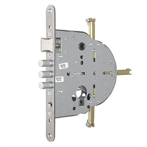 Механизм замка MUL-T-LOCK M235 / M267 4-х направленный (BS65 * 90мм) хром полированный без об.планки - Фото №1