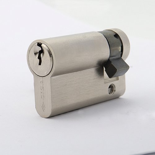 Циліндр половинка CISA C2000 70 (60*10) нікель матовий 3 ключі - Фото №22