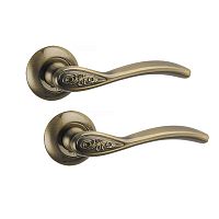 Ручки на розеті PUNTO Rumba (TL) ABG зелена бронза