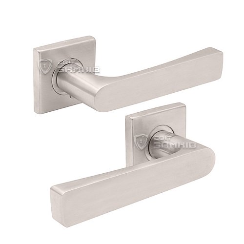 Ручки на розеті SHERLOCK SS 2115 нержавіюча сталь матова - Фото №1