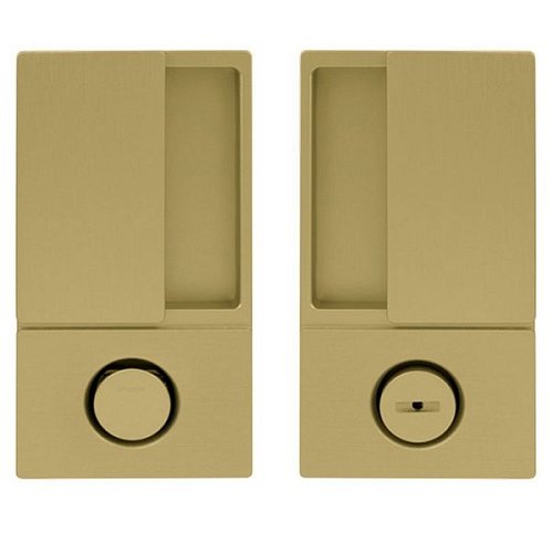 Ручки для розсувної системи AGB Wave WC B300020058 матова латунь - Фото №1