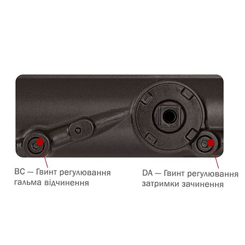 Дотягувач RYOBI DS-4550 BC/DA STD HO з фіксацією до 200кг Коричневий - Фото №6