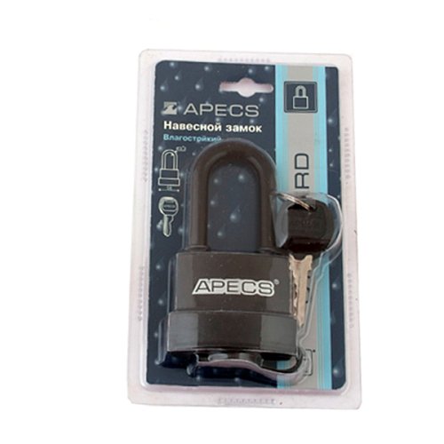 Замок навісний APECS PDR-50-L-55 (3 ключа) - Фото №2