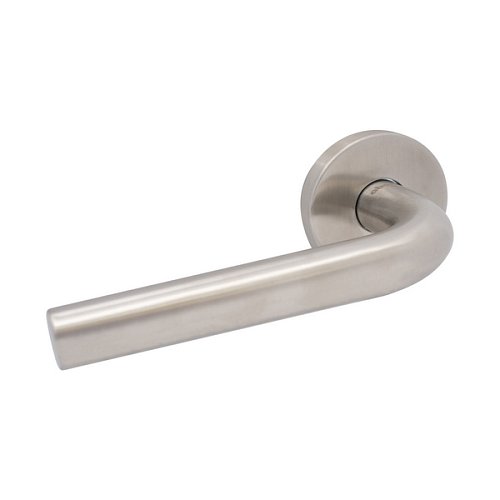 Ручки на розеті ABARO Rimini MM кругла розета нержавіюча сталь - Фото №3