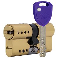 Циліндр ABARO P600 (модульний) 62 (31*31) G латунь полірована 5 ключів