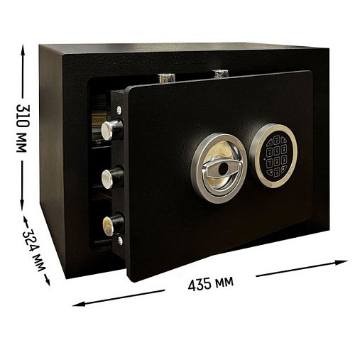 Сейф взломостойкий GRIFFON CLE I.30.E BLACK - Фото №7