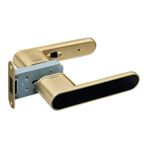 Ручка-защелка GAVROCHE GRclick (BS60мм) магнитная сатиновое золото/черный - Фото №1