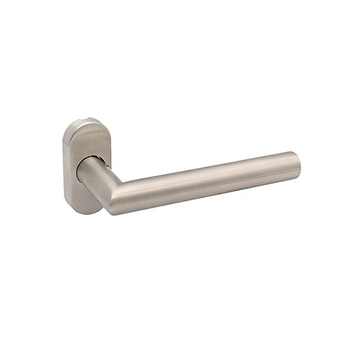 Ручки на розеті ABARO Lido MM овальна розета нержавіюча сталь  - Фото №2