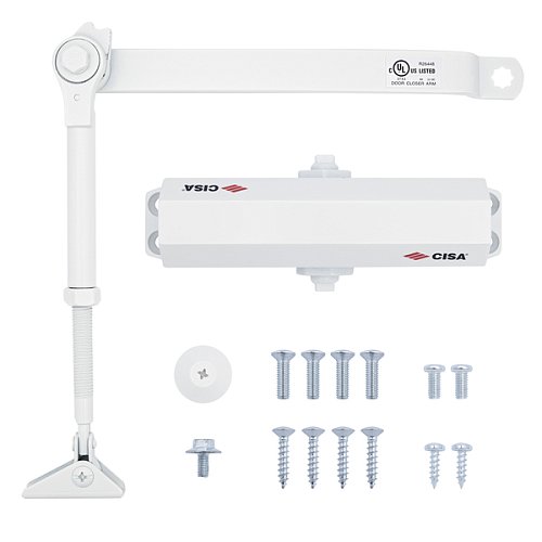 Дотягувач CISA 60471.03.0.45 STD HO з фіксацією до 80 кг білий - Фото №5