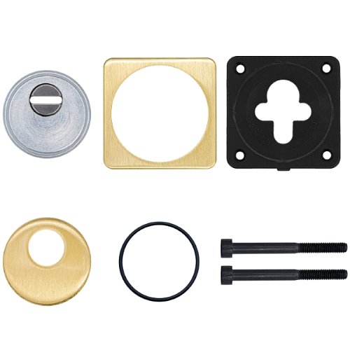 Протектор AZZI FAUSTO Antitubo 25 мм ME50/QSLIM/OS квадратний латунь матова - Фото №6