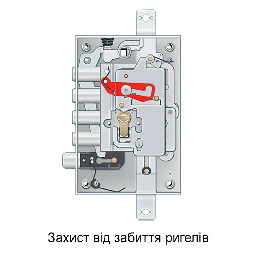 Механизм замка POTENT 1940MN TOP (BS63*85мм) левый - Фото №5