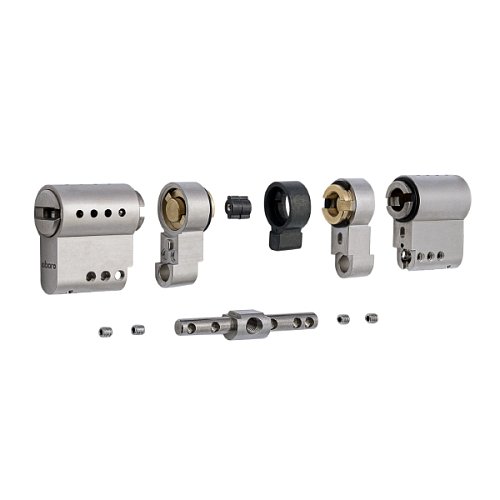 Циліндр ABARO P600 (модульний) 67 (31*36) Ni нікель сатин 5 ключів - Фото №11