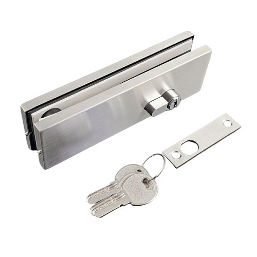 Замок накладной GLASS-M-TECH EK-М50 для барных стеклянных дверей сатин - Фото №1