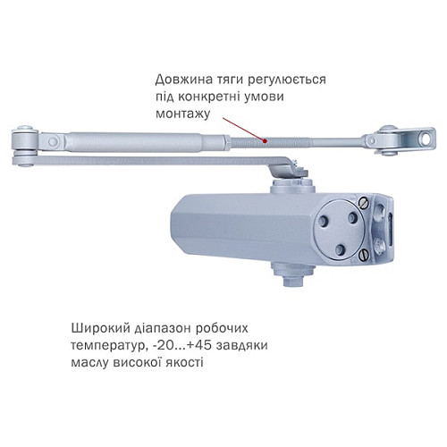 Дотягувач RYOBI D-1554 STD до 80кг FIRE Сірий - Фото №5