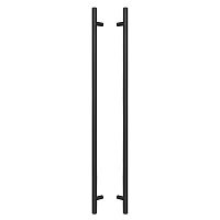 Ручки скобы ABARO Bali 90° L:1600 X:1200 D:32mm SS 304 черный RAL 9005 (комплект)