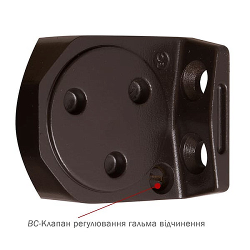 Доводчик RYOBI D-2055V BC UNIV до 100кг FIRE Коричневый - Фото №6