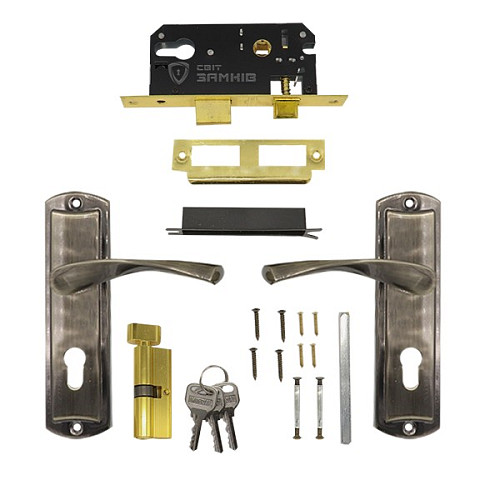 Комплект замка BAODELI 8541-32 (BS40*57мм) AB бронза - Фото №2