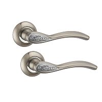 Ручки на розеті PUNTO Rumba (TL) SN/CP матовий нікель/хром