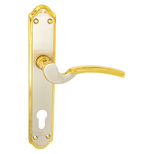 Ручки на планці OZCANLAR Perge YALE 85 сатин/золото - Фото №2