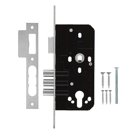Механізм замка SANTOS 972 (BS55*72мм) матовий хром - Фото №6