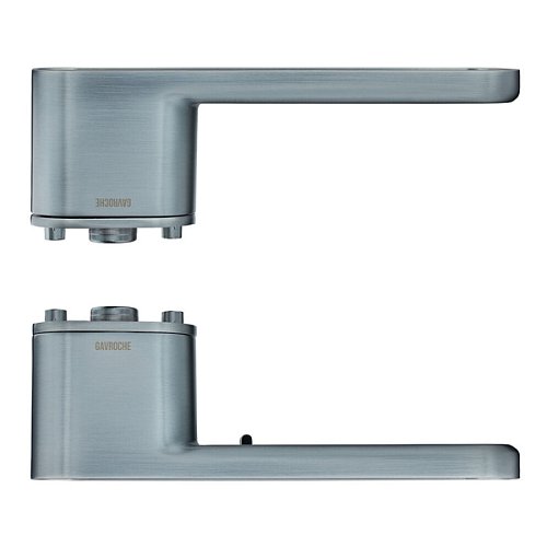 Ручка-защелка GAVROCHE GRclick (BS60мм) магнитная сатиновое серебро/черный - Фото №2