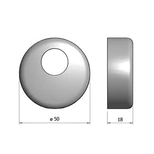 Протектор AZZI FAUSTO Antitubo 25 мм ME50/TEKNO/CL прямокутний хром полірований - Фото №10
