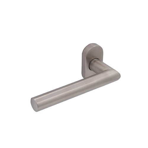 Ручки на розеті CISA PL Angle овальна розета 07070.82 нержавіюча сталь - Фото №3