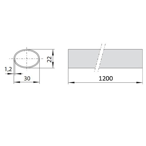 Штанга CISA 07007.14 120 см для устройств антипаники Fast Push зеленый - Фото №3