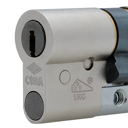 Цилиндр CISA RX (модульный) 75 (35*40) никель матовый 3 ключа - Фото №3