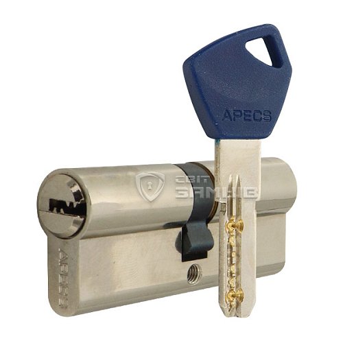 Циліндр APECS EM 60 (30*30) нікель сатин - Фото №1