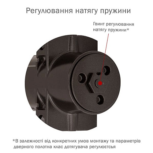 Дотягувач RYOBI DS-4550P BC/DA PRL HO з фіксацією до 200кг Коричневий - Фото №7