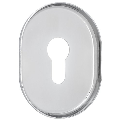 Накладка на серцевину AZZI FAUSTO MY/CL овальна стандартна хром полірований - Фото №2