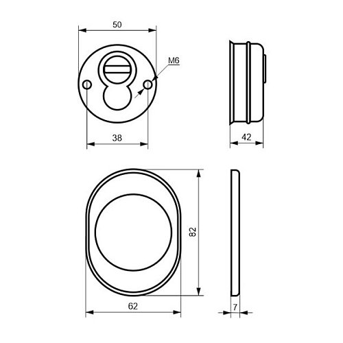 Протектор AZZI FAUSTO F23 42 мм матовый хром - Фото №5