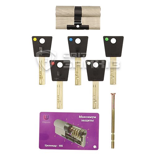 Цилиндр SHERLOCK HK 70 (35*35) никель сатин - Фото №4