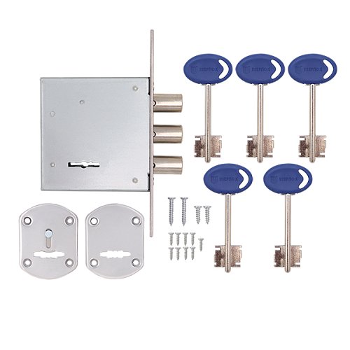 Механизм замка SHERLOCK 30.01-S (BS70мм) 5 ключей - Фото №4