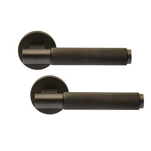 Ручки на розеті ILAVIO 2411 (1821-1110) темна бронза - Фото №1