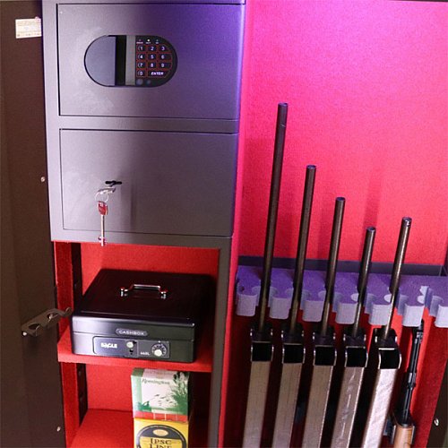 Сейф для зброї GRIFFON GG.700.E BROWN з броньованим склом - Фото №4