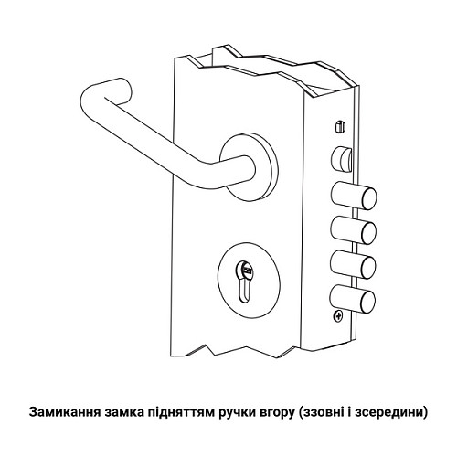 Механізм замка CISA 56835 Comfortlock (BS67,5*85мм) хром матовий - Фото №5