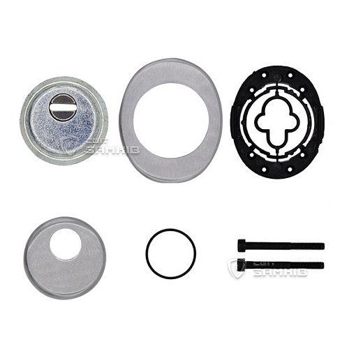 Протектор AZZI FAUSTO F23 ANT с юбкой 25 мм 85х70 матовый хром - Фото №4