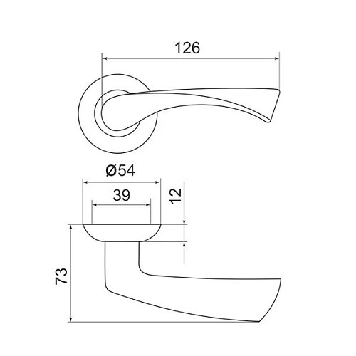 Ручки на розетте ARMADILLO Corona (BK6-1-ET-1) AB/SG бронза/матовое золото - Фото №3